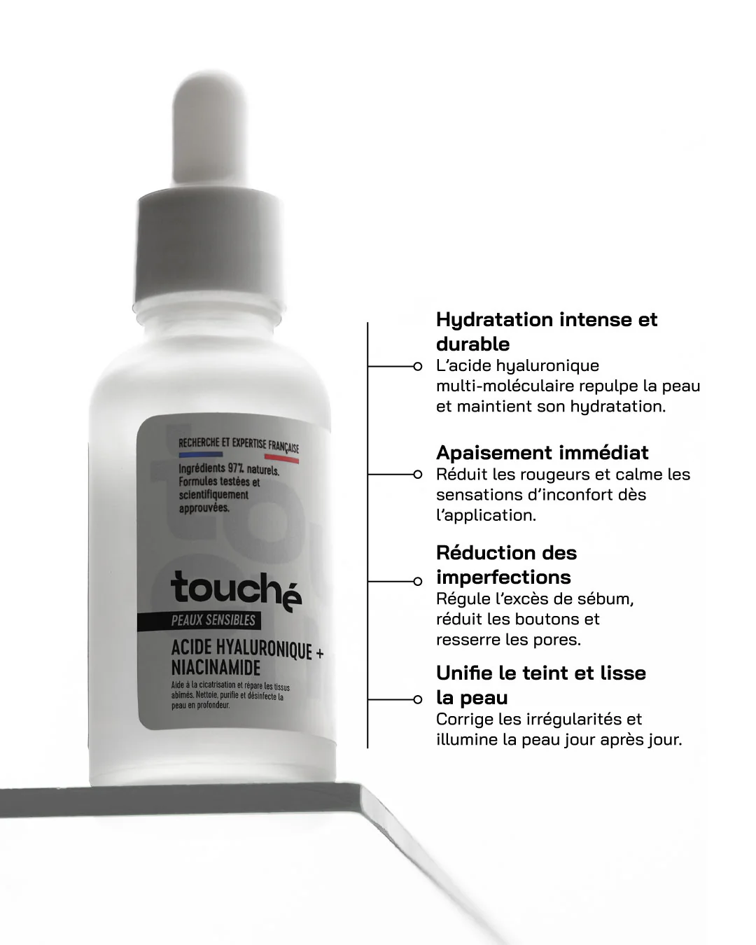 Touché Acide Hyaluronique + Niacinamide Peaux Sensibles – Image 3