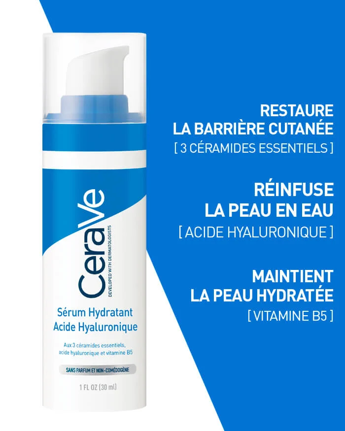 CERAVE Sérum hydratant acide hyaluronique pour tous les types de peaux 30ml – Image 3