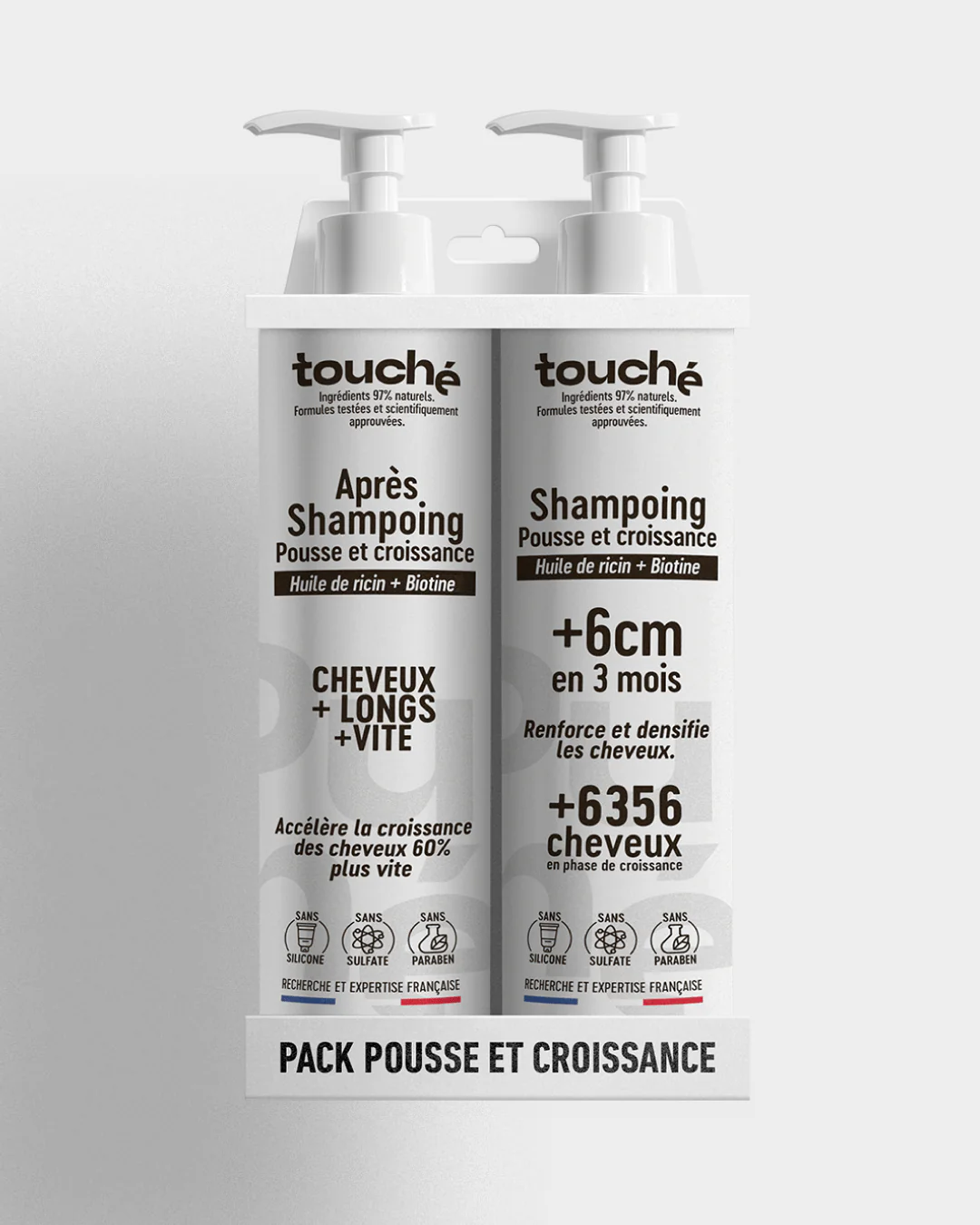 Touché Pack shampooing et après-shampooing pousse et croissance