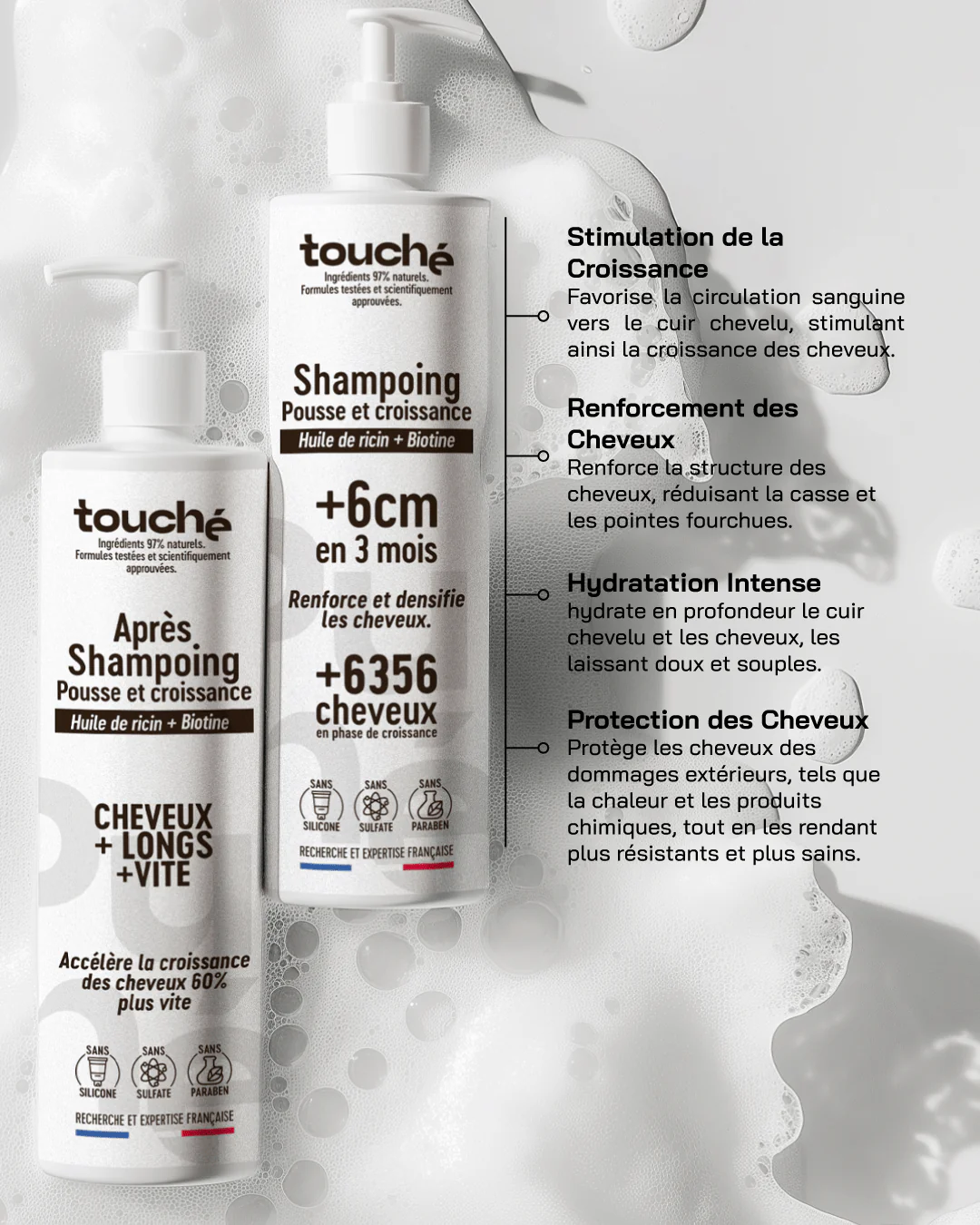 Touché Pack shampooing et après-shampooing pousse et croissance – Image 11